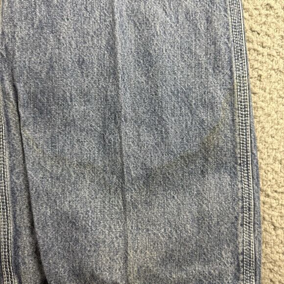 Vintage Tommy Hilfiger Overalls Size Medium Denim Hipster 90s Streetwear (Stains - Picture 8 of 14